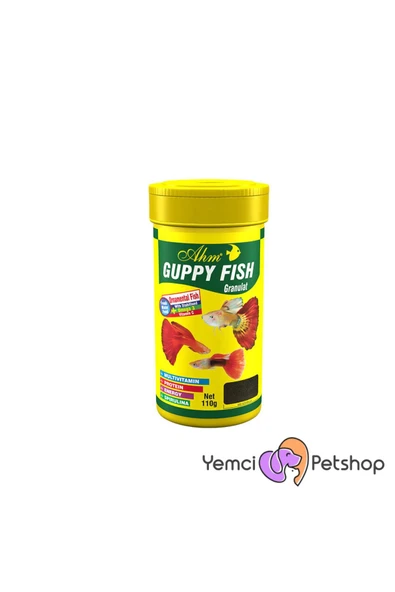 Ahm Guppy Fish Granul Lepistes Balık Yemi 250 ml ürün görseli