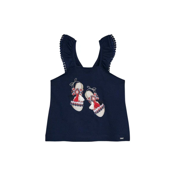 Yazlık Kız Kolsuz Bluz - Resim 9