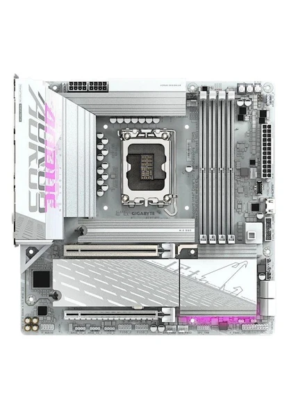 Gigabyte B860m Aorus Elıte Ice Ddr5 9200mhz Oc M.2 1851p Matx - Resim 3