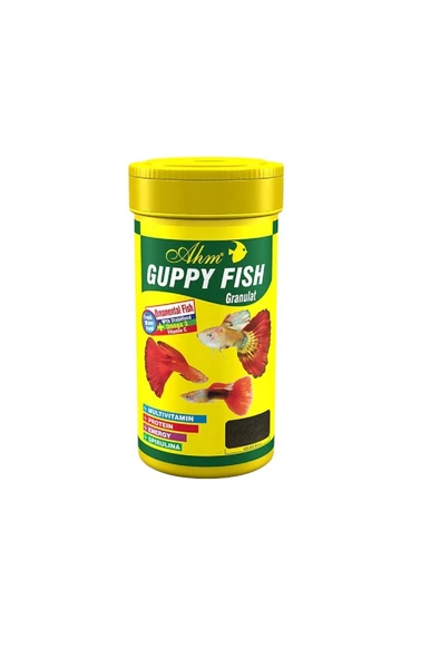 Ahm Guppy Fish Granul Balık Yemi 100 ml ürün görseli