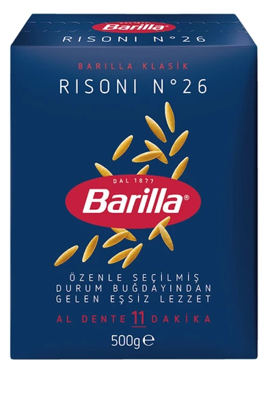 Barilla Arpa Şehriye (RİSONİ) 500 gr X 9 Adet - Resim 2