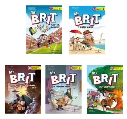 Mr Brit İle Bulmacalarla İngilizce Öğreniyoruz Seti 5 Kitap - 1