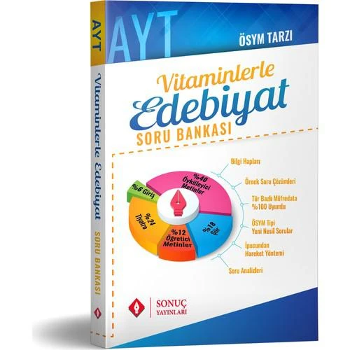 Sonuç Yayınları AYT Vitaminlerle Edebiyat Soru Bankası