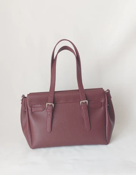 261AÇ316 Model Sarach Marka Bordo Renk El ve Omuz Çantası - 3