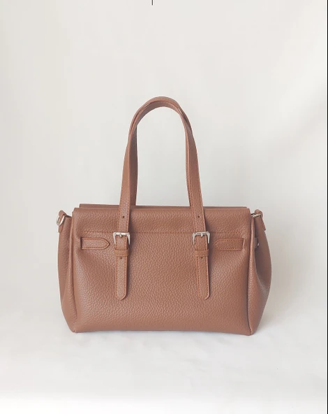 261AÇ316 Model Sarach Marka Taba Renk El ve Omuz Çantası - 3