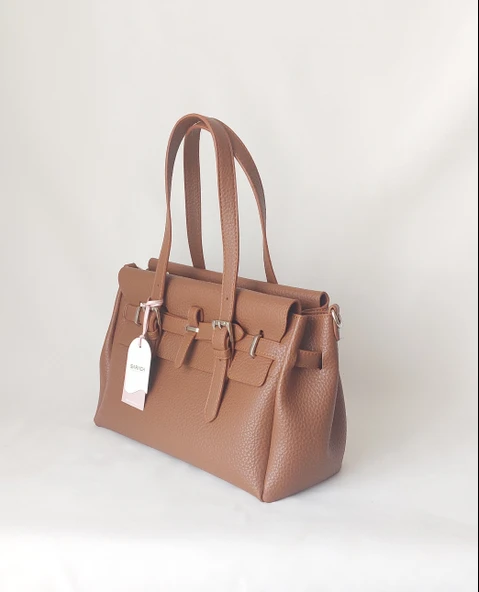 261AÇ316 Model Sarach Marka Taba Renk El ve Omuz Çantası - 2