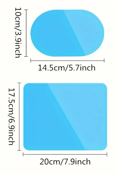 NACTUMU 4’lü Plastik Araç Yağmur ve Sis Önleyici Film  Su Geçirmez Ayna ve Pencere Koruyucu, Oto Aksesuarı - 2