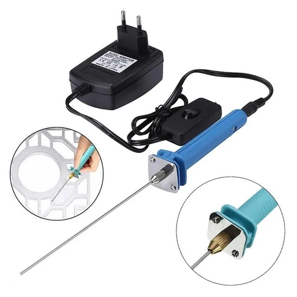 Powermaster PM-26761 Köpük Strafor Kesme Kalemi Elektrikli 10Cm Başlıklı 100-240V/25W