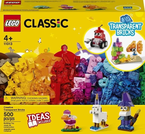 LEGO Classic 11013 Creative Transparent Bricks ürün görseli