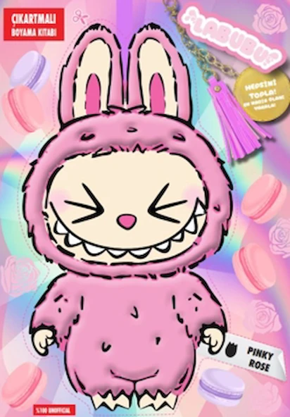 Labubu Pinky Rose Çılgın Koleksiyon – Çıkartmalı Boyama Kitabı / Doğan Çocuk / 9786255642653 ürün görseli