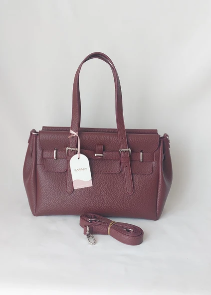 261AÇ316 Model Sarach Marka Bordo Renk El ve Omuz Çantası
