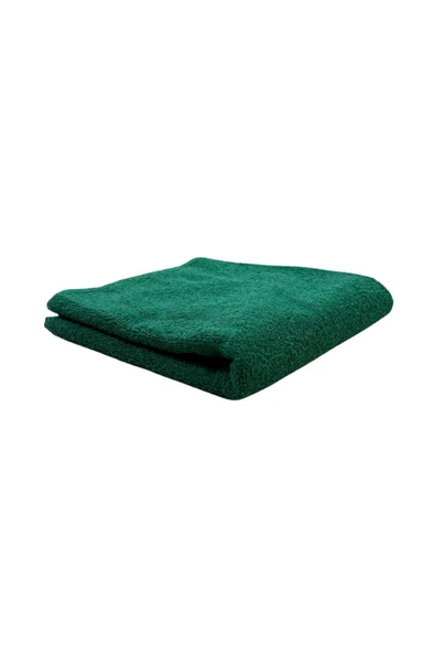 Kuaförler İçin Yüksek Emici A Kalite Baş Havlusu 90x50 cm Koyu Yeşil ürün görseli