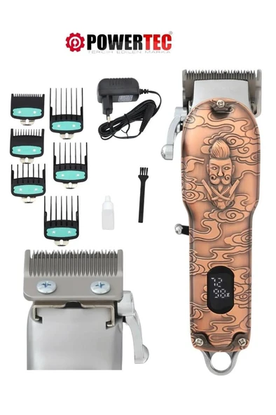 Powertec TR-6700 Saç Sakal Metal İşlemeli Tıraş Makinesi - 3