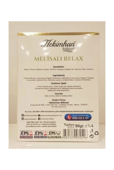 Melisalı Relax Bitkisel Çay - 2