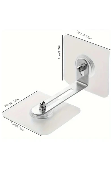 NACTUMU Şeffaf No-Drill Mobilya Çivisi Kendinden Yapışkanlı, Anti-Tip Tasarımlı ve Dayanıklı, Kitaplık, TV ve Dolap Sabitleme İçin - Resim 3