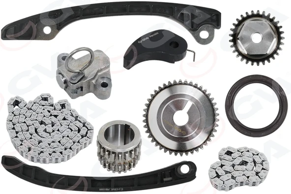 EKSANTRİK ZİNCİR SETİ NISSAN JUKE 1.6L HR16DE 4 ENJEKTÖRLÜ F15E 06- / NOTE 1.6L HR16DE 06- / QASHQ AI 1.6L HR16DE J10 2006-2013 13028ED000 15041ED000 13070ED000 ürün görseli