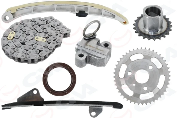 EKSANTRİK ZİNCİR SETİ TOYOTA AURIS COROLLA 1.4L 1NDTV DIZEL 5 VITESLI ARAÇLAR IÇIN NDE150 D-4D 2006-2009 / YARIS 1.4L 1NDTV NLP90 DIZEL - FRANSIZ ÜRETIM 2006-2009 1350633020 1354033020 1355933010 ürün görseli