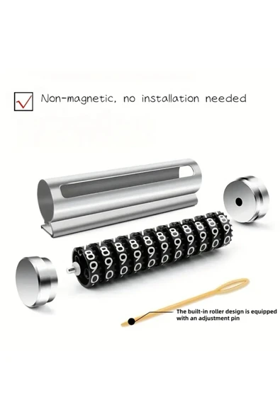 NACTUMU Premium Metal Geçici Park Telefon Numarası Plakası Şık ve Dayanıklı Araç İç Aksesuarı - 5