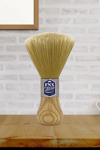 FNX Barber Ahşap Saplı Profesyonel Ense Fırçası No: 2 - 4