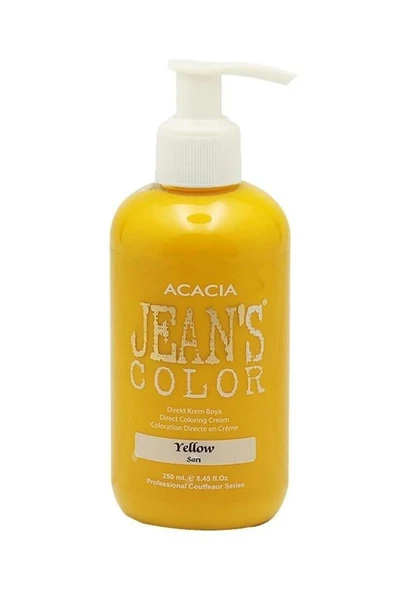 Jeans Color Amonyaksız Kokusuz Su Bazlı Saç Boyası 250 Ml Sarı Yellow Hair Dye - Resim 2