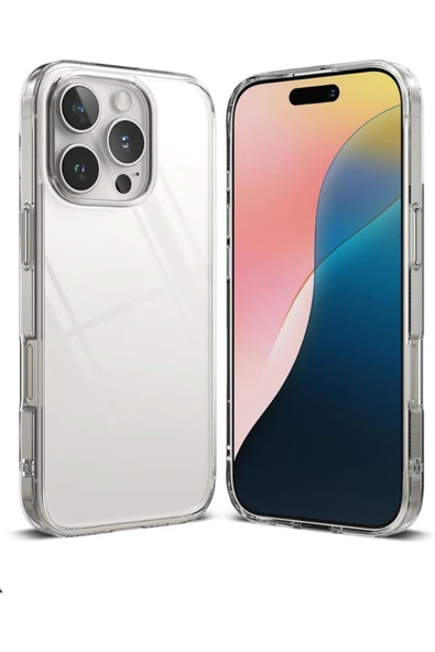 (ŞEFFAF MİKA) iPhone 15 Pro Uyumlu SERT Şeffaf Mika SARARMAZ İnce Fit Toz Korumalı Kılıf - 6