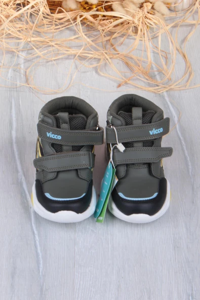 Vicco 946.P25K.420 David Haki Rahat Hafif Işıklı Erkek Çocuk Bot - Resim 6