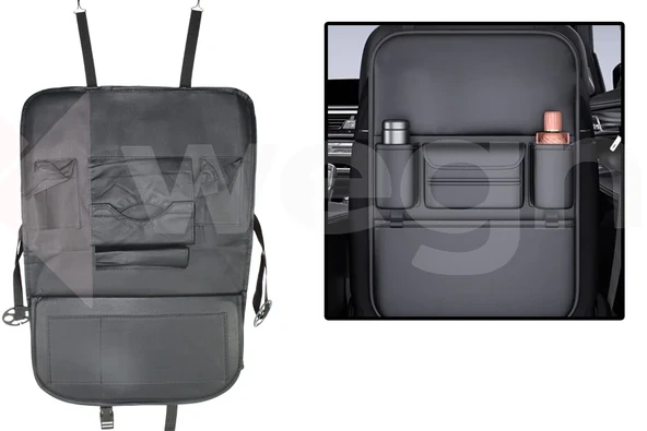 ARAÇ İÇİ KOLTUK ARKASI ORGANİZERİ SİYAH AKSESUAR ürün görseli