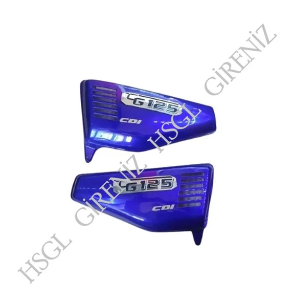 HSGL Motosiklet CG Yan Kapak Takımı Mavi Parlak Renk Sağ Sol Kapak CG 125 / CG 150 Uyumlu