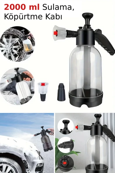 NACTUMU Çok Amaçlı Köpük Püskürtücü Yüksek Basınçlı El Tipi Köpük Püskürtücü 2000ml