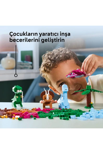 ® Classic Yaratıcı Dinozorlar 11041 - 5+ Çocuklar için Yaratıcı Oyuncak Yapım Seti (450P) - 8