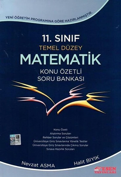 ESEN 11.SINIF TEMEL DÜZEY MATEMATİK KONU ÖZETLİ SORU BANKASI ürün görseli