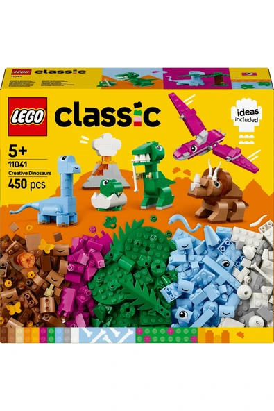 ® Classic Yaratıcı Dinozorlar 11041 - 5+ Çocuklar için Yaratıcı Oyuncak Yapım Seti (450P) - 3