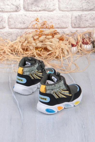 Vicco 946.B25K.420 David Haki Rahat Hafif Işıklı Erkek Çocuk Bot - Resim 4