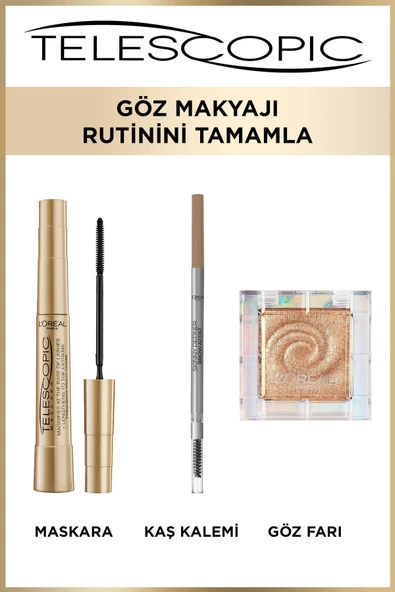 Telescopic Gold Maskara - Siyah - 8