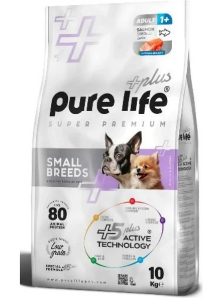 Pure Lıfe Plus Somonlu Küçük Irk Yetişkin Köpek Maması 10 kg 1 kg ürün görseli 1
