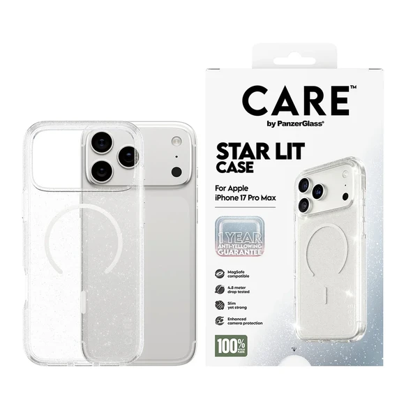 Panzerglass by Care iPhone 17 Pro Max Star Lit Simli Magsafe Kılıf Şeffaf ürün görseli