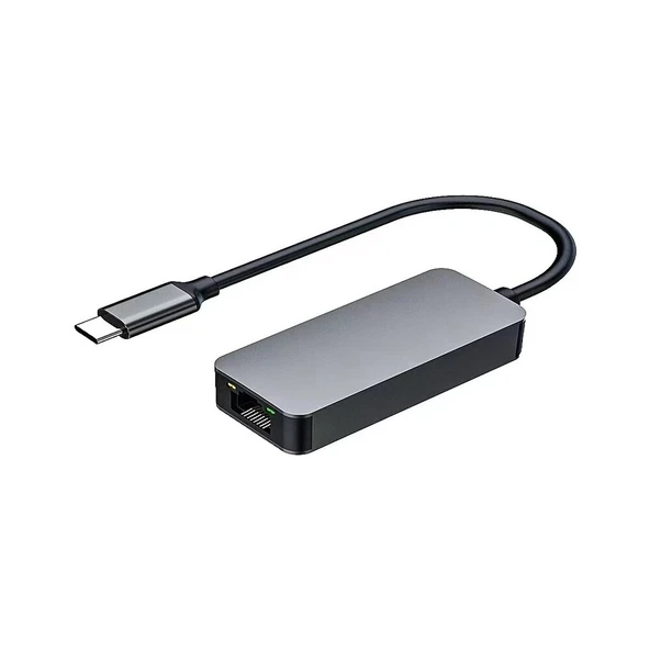 Anunnaki USB Type‑C to RJ45 2.5Gbps Gigabit Ethernet Adaptörü 2.5G | 2500 Mbps Hız, Gigabit / 2.5G Uyumlu - Resim 2