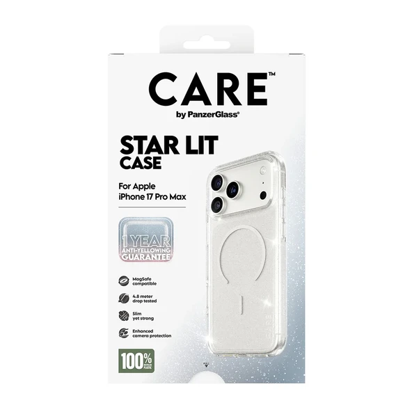 Panzerglass by Care iPhone 17 Pro Max Star Lit Simli Magsafe Kılıf Şeffaf - Resim 6