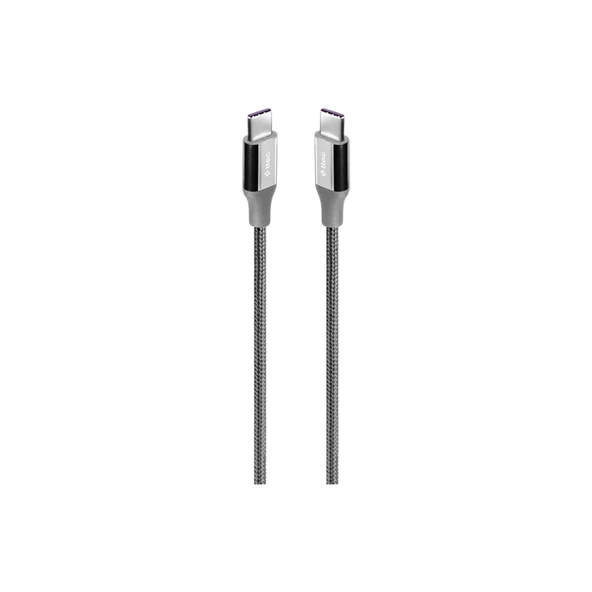 Alumicable Usb-C - Usb-C 200CM 65W Pd/qc Hızlı Şarj/data Kablosu Uzay Grisi 2DK51UG ürün görseli