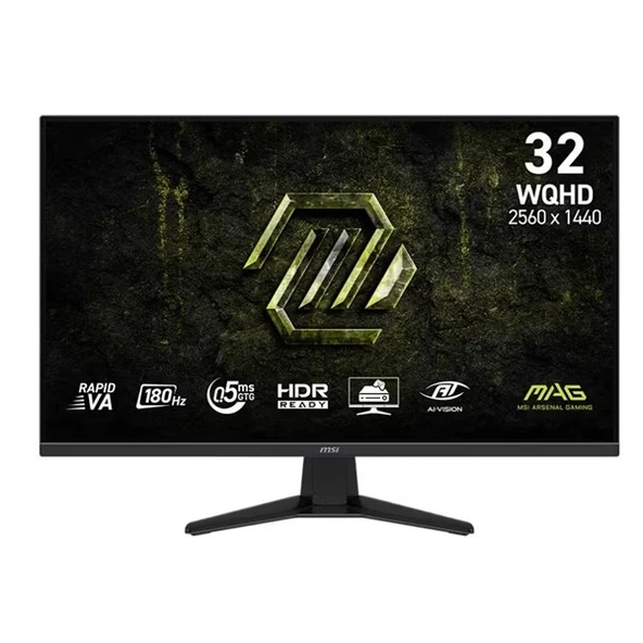 MSI 31.5" FLAT RAPID VA MAG 325QF E18V 0.5MS 180HZ HDMI-DP GAMING MONİTÖR 2560X1440 ürün görseli