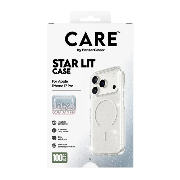 Panzerglass by Care iPhone 17 Pro Star Lit Simli Magsafe Kılıf Şeffaf - Resim 6