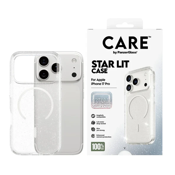 Panzerglass by Care iPhone 17 Pro Star Lit Simli Magsafe Kılıf Şeffaf ürün görseli