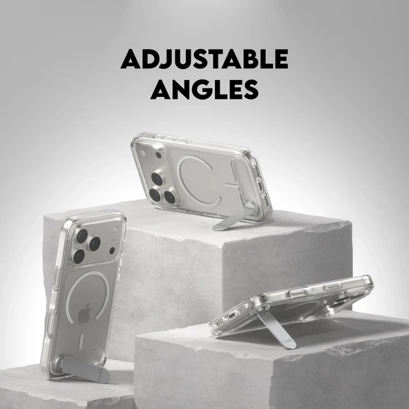 Panzerglass by Care iPhone 17 Pro KickStand Magsafe Kılıf Şeffaf - Resim 6