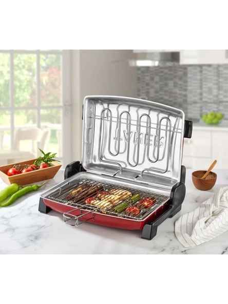 TANER TNRIZ1705 Kebapçı Elektrikli Izgara Mangal Barbekü Çift Telli Büyük Boy - 5