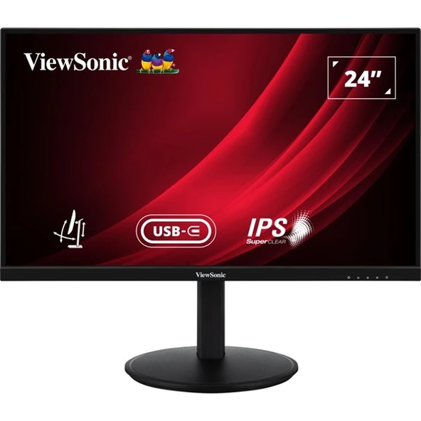 VIEWSONIC 23.8" IPS VG2409-MHDU-2 4MS 100HZ HDMI-DP USBC PIVOT MULTIMEDYA MONİTÖR ürün görseli
