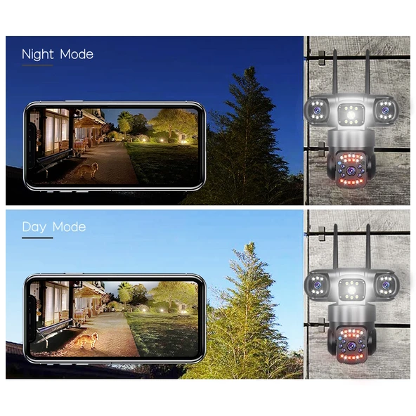 O-KAM 6030 256GB 3 Kamera 3 Görüntü 15MP (5MP+5MP+5MP)  Gece Görüş Wifi Sesli Konuşma Türkçe - 3