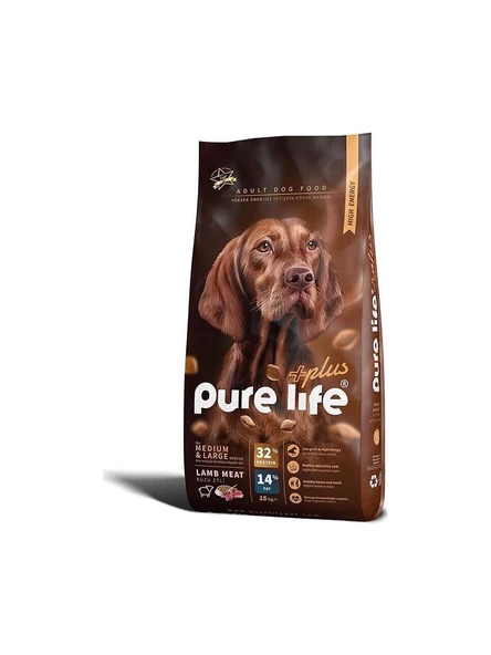 Pure Life Plus Yüksek Enerjili Yetişkin Köpek Maması 15 kg ürün görseli 1