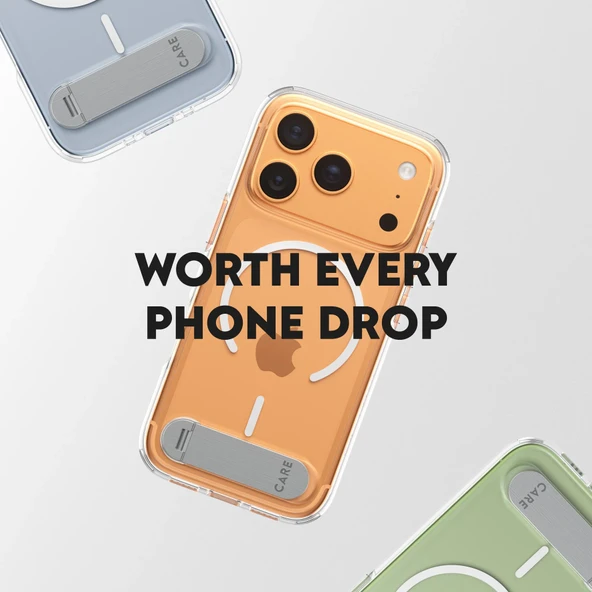 Panzerglass by Care iPhone 17 Pro KickStand Magsafe Kılıf Şeffaf - Resim 8