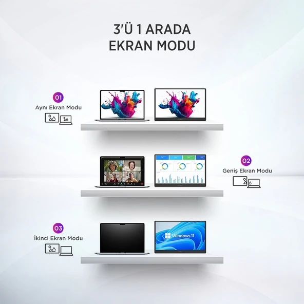 James Donkey JDP15 15.6” 60Hz FHD IPS Taşınabilir Monitör (Ölü Piksel Garantili) - 8