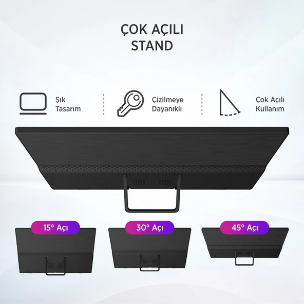 James Donkey JDP15 15.6” 60Hz FHD IPS Taşınabilir Monitör (Ölü Piksel Garantili) - 7